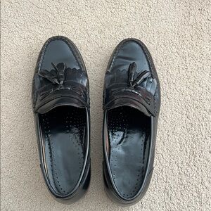 Bass Men's Classic Black Leather Loafers